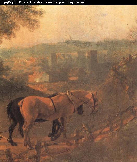 Thomas Gainsborough Detail of Landscape with a Woodcutter courting a Milkmaid